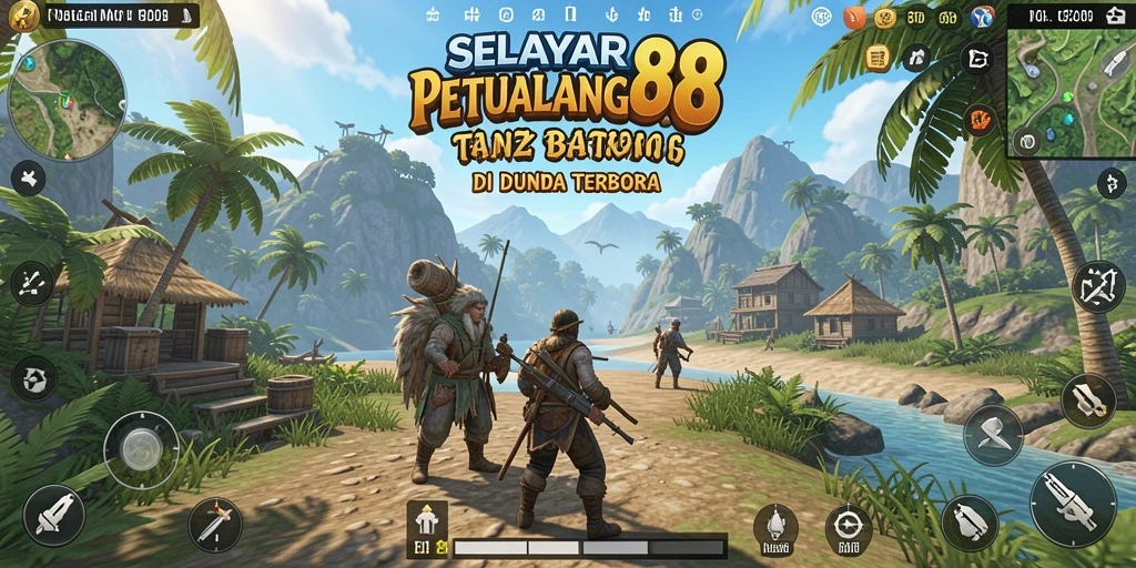 Screen shot menampilkan aksi seru di dunia terbuka SELAYAR88.