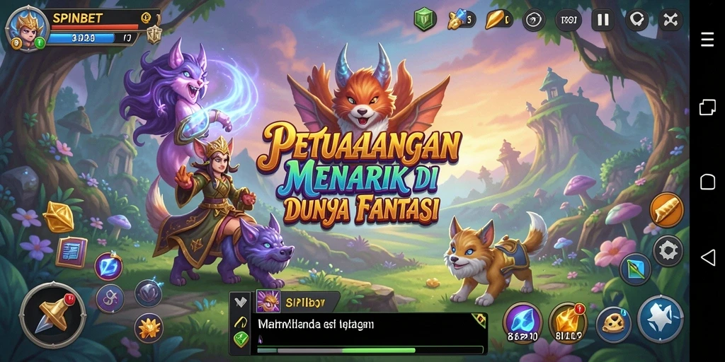 Tampilan gameplay menarik di dunia RPG penuh aksi.