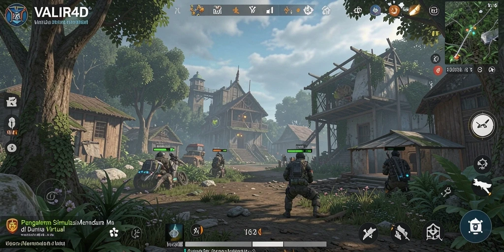 Tangkapan layar dari gameplay VALIR4D yang menakjubkan.